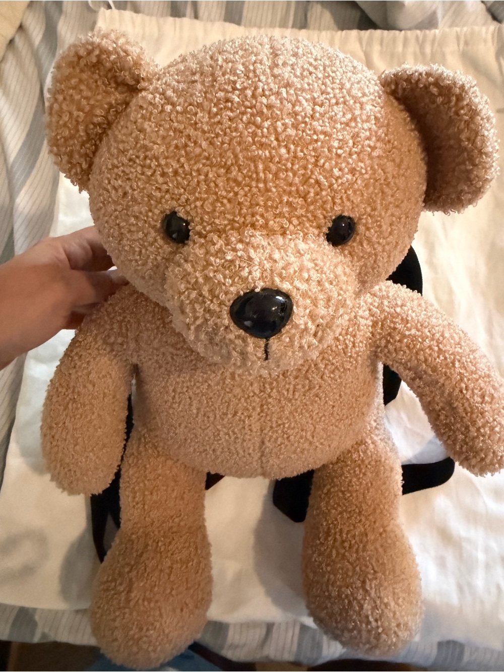 Palm Angels Plush Teddy Bear Backpack
